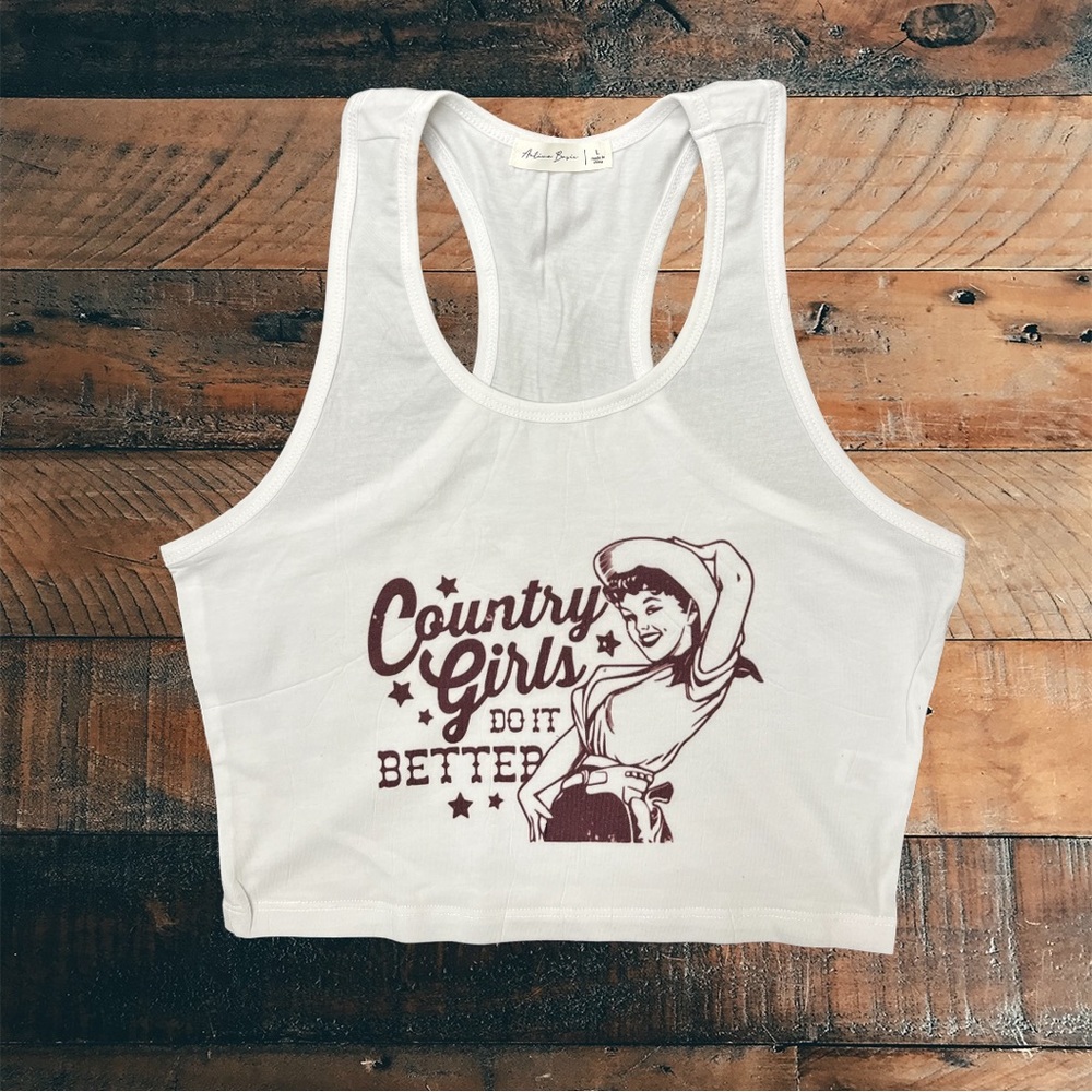 Country girls do it better  tank  S-L available brand new